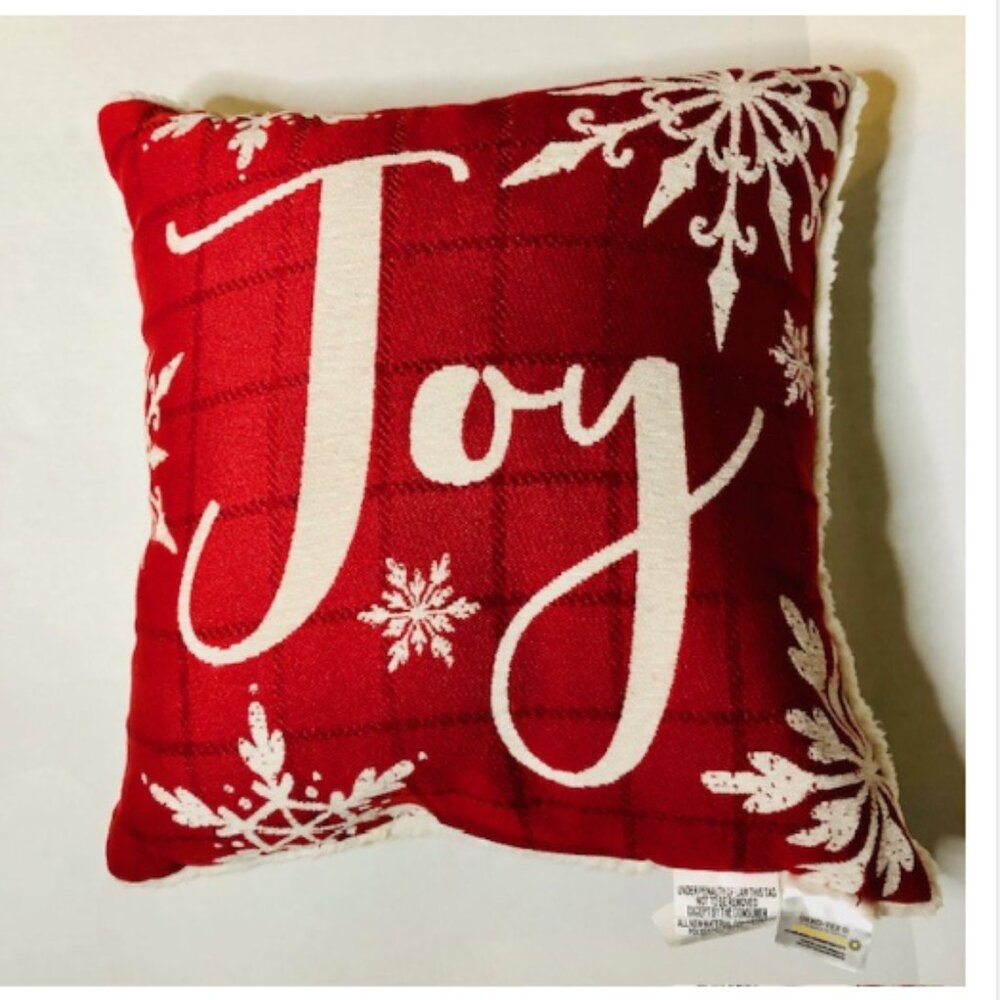 NEW Brentwood Originals Christmas Decorative Square  Pillow 19"x19"